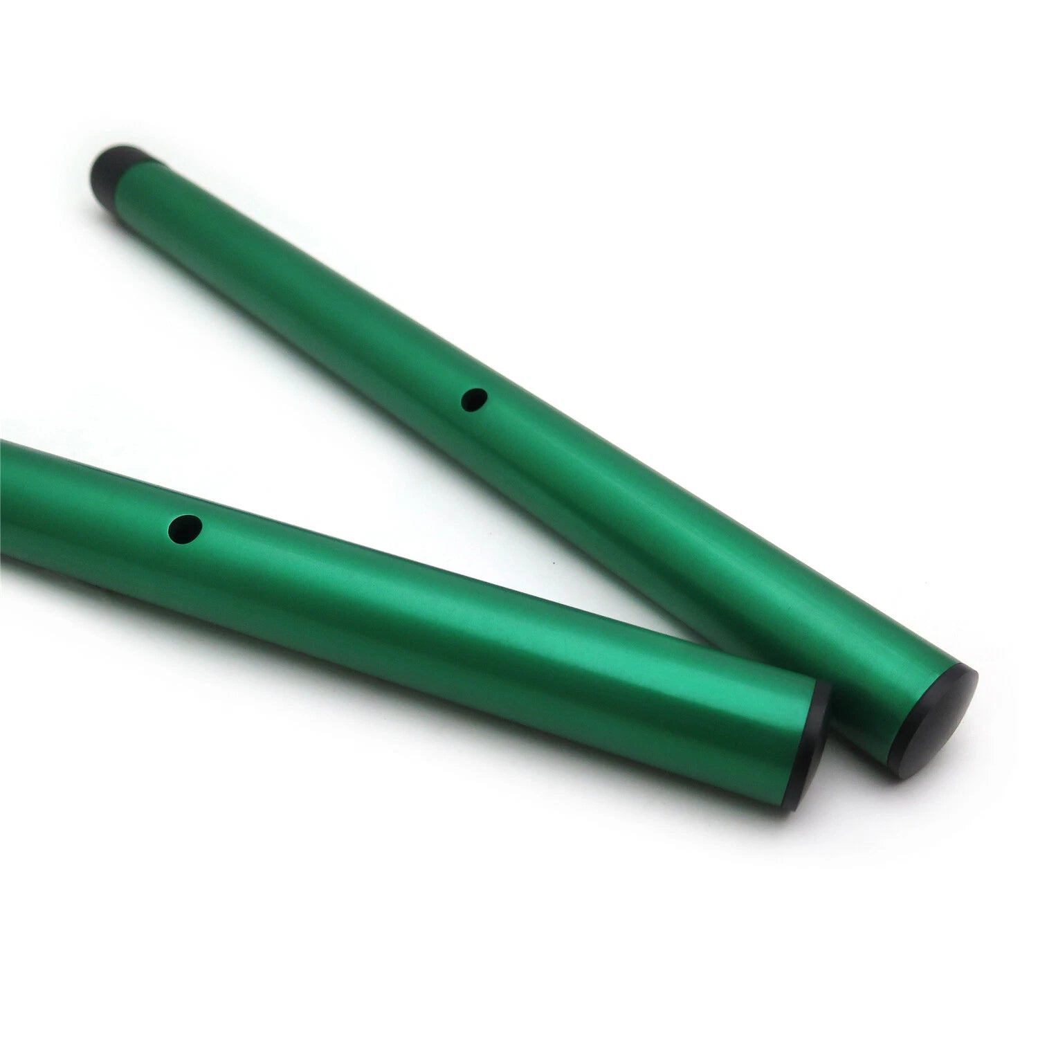 2X Clip-on Handlebars 7/8" for Universal Motorcycles (22mm) Green