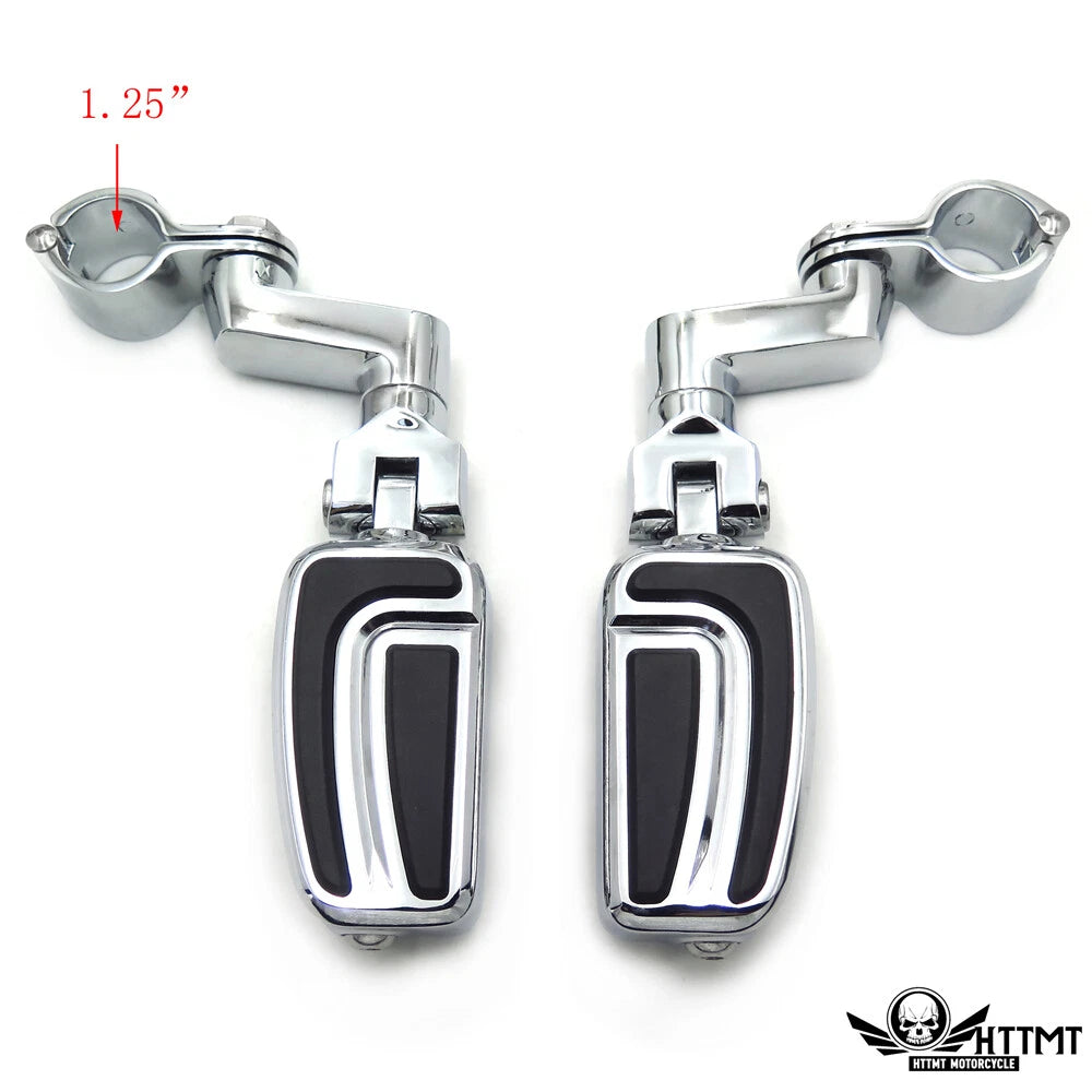 AirFlow Foot Pegs 1.25" for Triumph Rocket, Yamaha V-Star, Roadstar, Suzuki