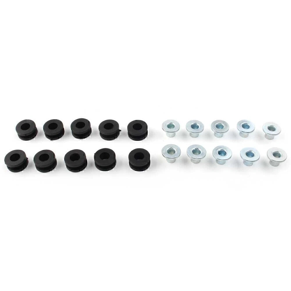 10Pcs Rubber Fairing Cowling Grommet Bushing Bolts for Motorcycle