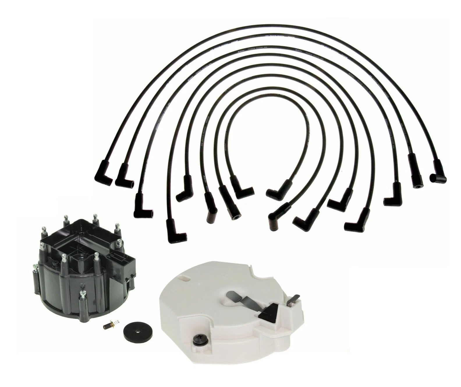 Ignition Wire Set & Distributor Cap Rotor Kit for Chevy C20 GMC K3500 (1973–1995)