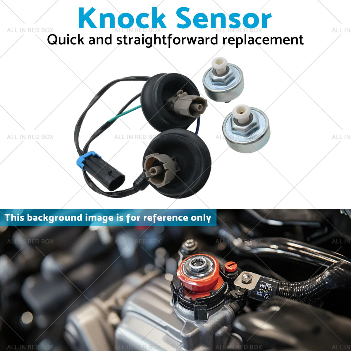 2X Knock Sensors for Chevy Silverado Express GMC (12589867, 213-3521)