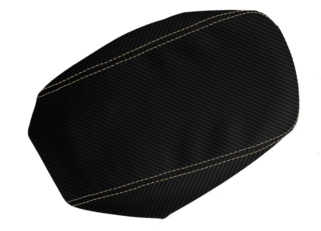 Console Lid Armrest Cover for Chrysler 200 (2011–2014) Carbon Fiber