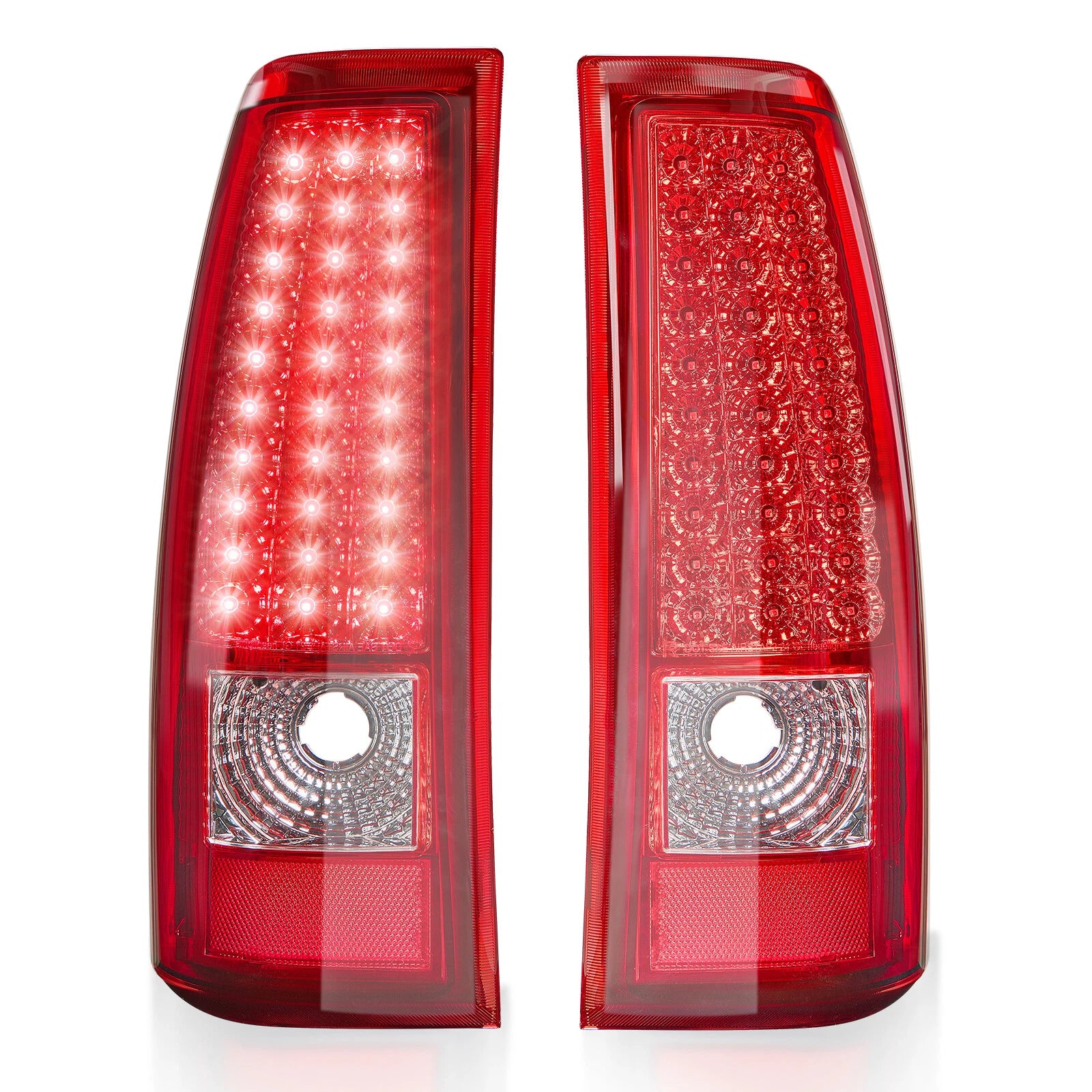 Red LED Rear Tail Lights Brake Lamps for 2003–2006 Chevy Silverado 1500 2500