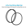 3X Drive Belt 13A1100 13A0975 for Ford Ranger PJ PK Mazda BT-50 (2006–2011)