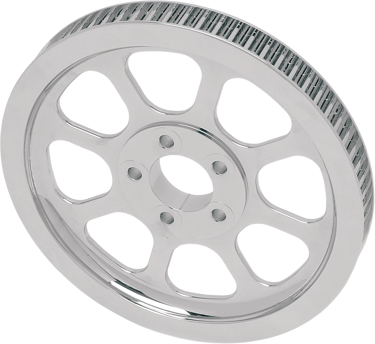 Chrome Rear Belt Pulley 70 Tooth for Harley FXST (2000–2005), FLST (2000–2006)