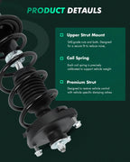 2X Rear Quick Complete Struts Shocks & Spring Assemblies for Mazda Protege (1999–2003)
