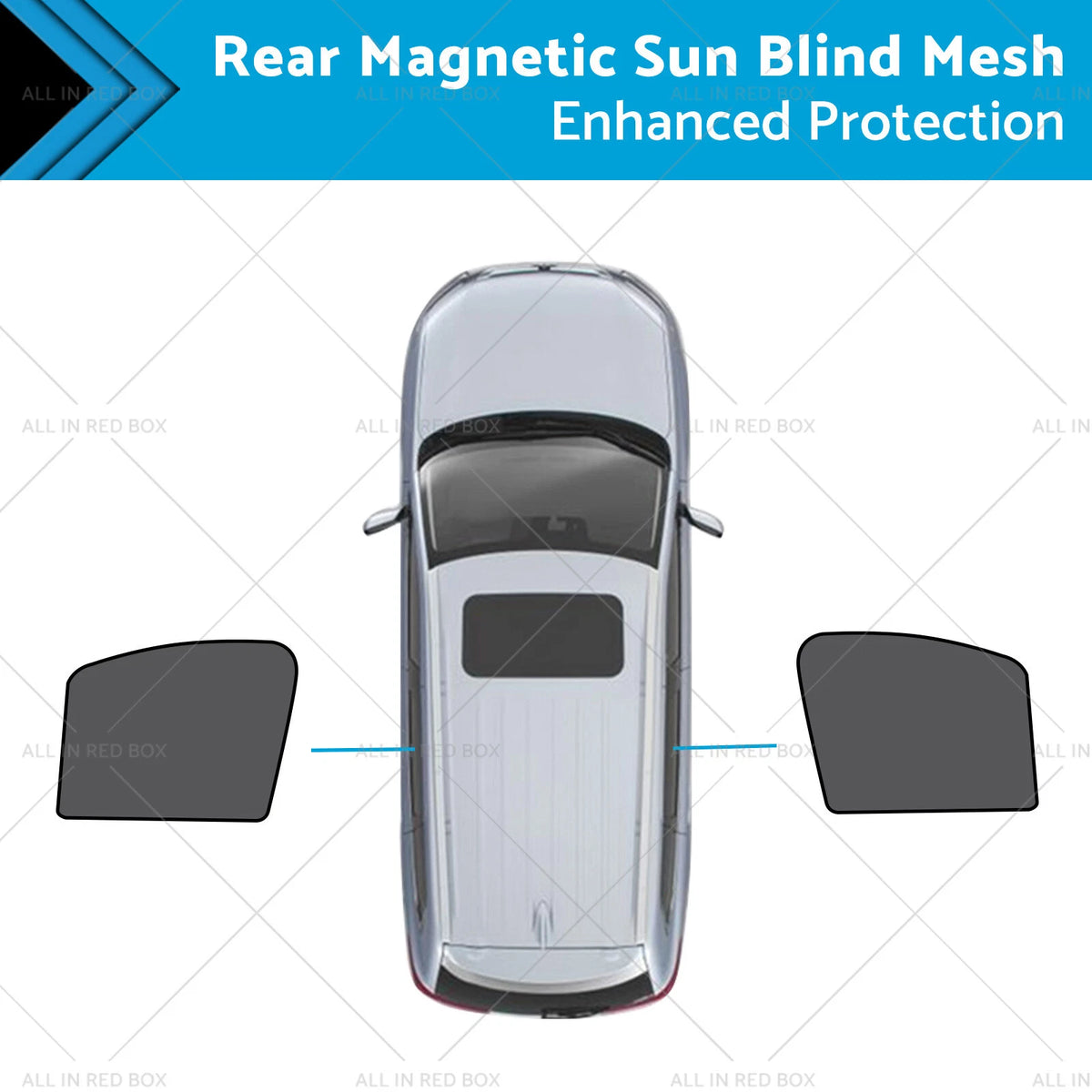 Rear Magnetic Sun Blind Mesh for LDV T60 Ute (2017–2024) UVA & UVB Protection