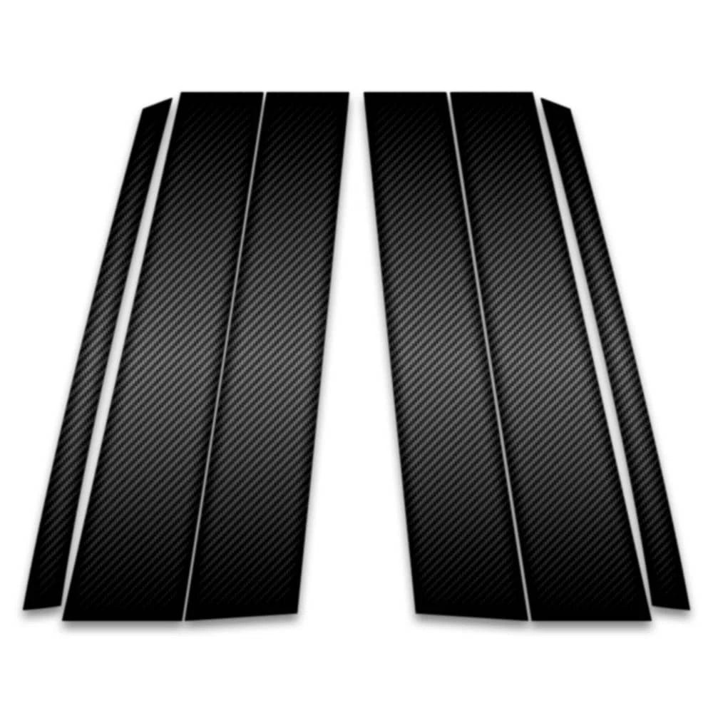 6pc Carbon Fiber Pillar Post Covers for 1998-2004 Cadillac Seville