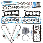 Full Gasket Set with Timing Chain Kit and Water Pump for Ford Mustang GT (2002–2004)