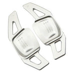 Silver Steering Wheel Paddle Shifter Extensions for VW Tiguan Golf 7 Passat