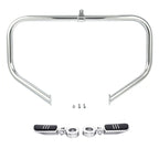 Chrome Highway Engine Guard Bar with Footpeg Pegs for Harley Road King (2009–2024)