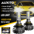 2X 9006 HB4 Fanless LED Headlight Bulbs for AUXITO (6500K)