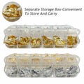 3 Boxes Gold Foil Flakes for Resin Craft Nail Art