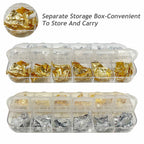 3 Boxes Gold Foil Flakes for Resin Craft Nail Art