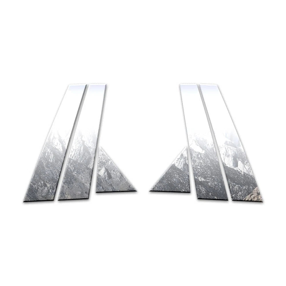 Diamond Grade 6pc Stainless Steel Pillar Post Covers for 2016-2024 Jaguar XF
