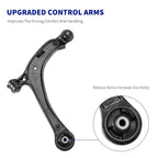 Front Lower Control Arm Tie Rod End Suspension Kit for Honda Odyssey (2011–2017)
