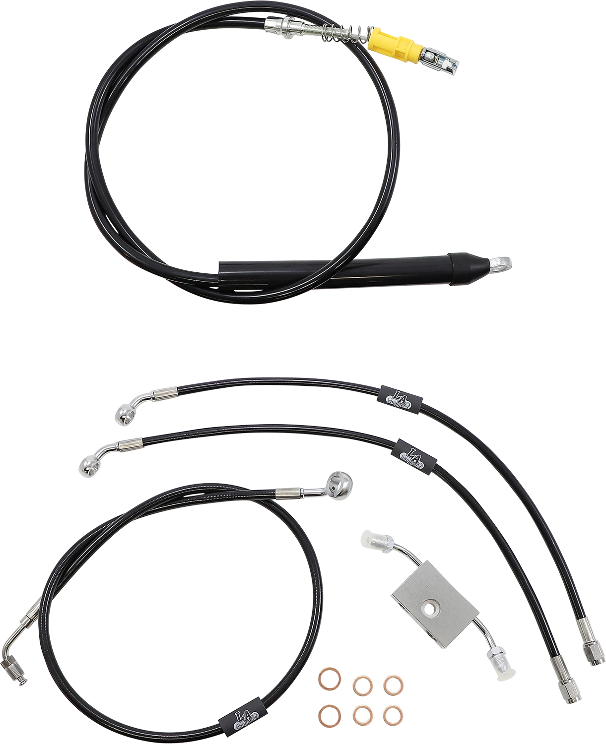 Handlebar Cable/Brake Line Kit for LA Choppers (18" - 20" Ape)