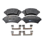 Set of 4 TRW Pro Front Ceramic Brake Pads with Clips for Buick Chevrolet Pontiac