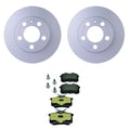 Hella Rear Rotors & Low-Met Disc Brake Pad Kit for Audi TT Quattro (1999–2006)