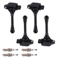 4x Ignition Coil and Spark Plug for Nissan Altima and Rogue 2.5L (2019–2021)