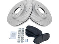 Front Brake Pad and Rotor Kit for Mazda CX-7 (2007–2012) RH495DF