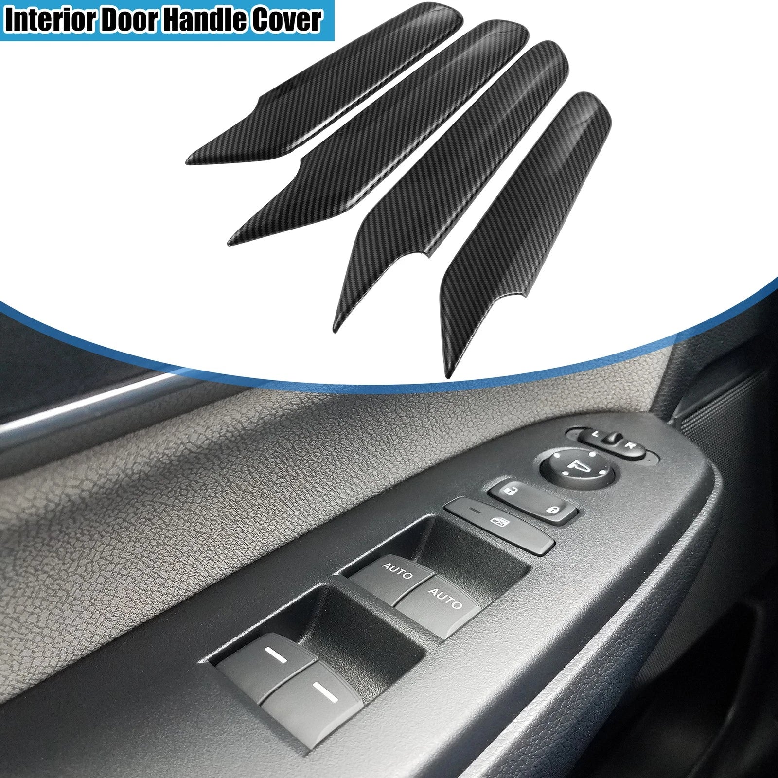 Set of 4 Window Lift Switch Side Panel Stickers for Honda Civic (2022–2023)