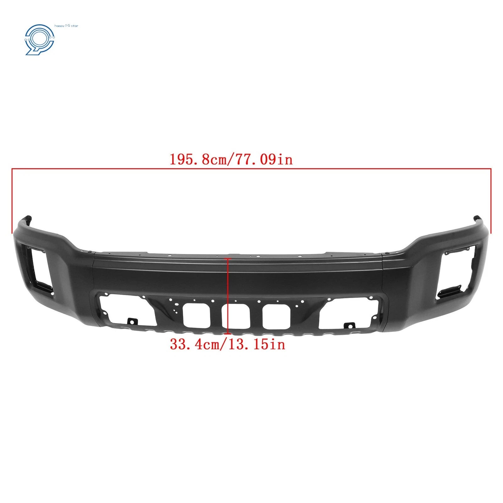 Steel Black Front Bumper for GMC Sierra 1500 (2014-2015)