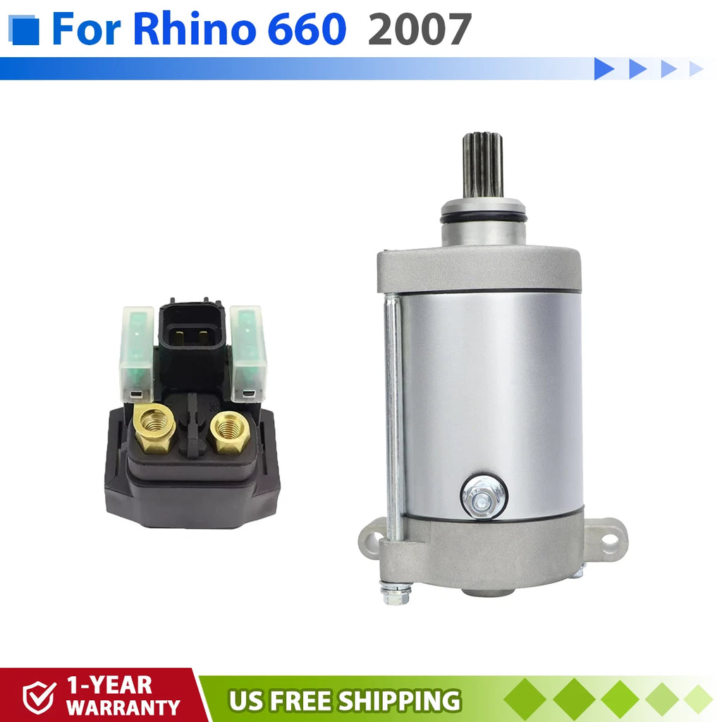 Starter for Yamaha Rhino 660 YXR66/YXR660 (2007) with Relay