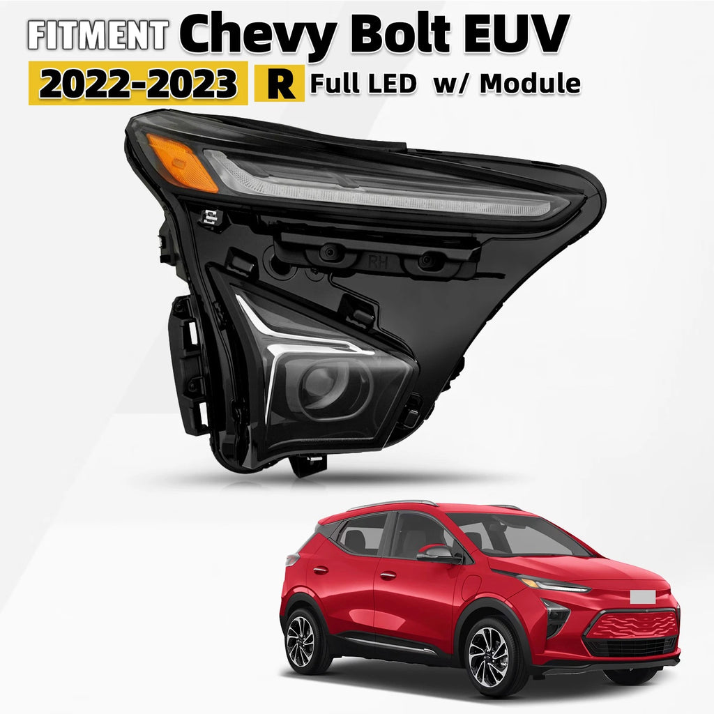 Full LED Projector Headlight Assembly for Chevy Bolt EUV (2022–2023)