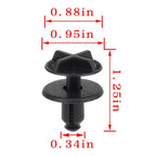 20Pcs 9mm Hole Battery Cover & Cowl Panel Clip for Land Rover