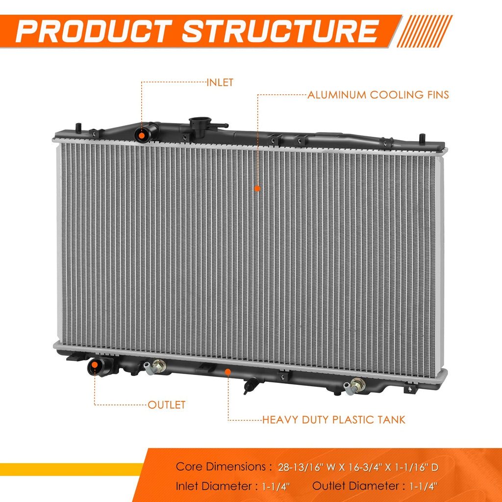 Full Aluminum Core Cooling Radiator for Acura RL (2009–2012) DPI-13081