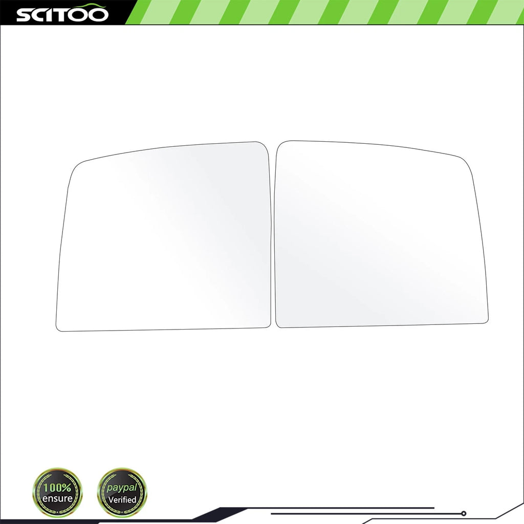 Upper Mirror Glass Set for Toyota Tundra (2007–2019) & Sequoia (2008–2017) LH+RH
