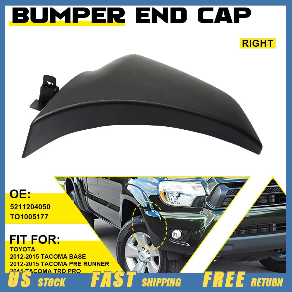 RH Front Bumper End Cap for Toyota Tacoma (2012–2015)