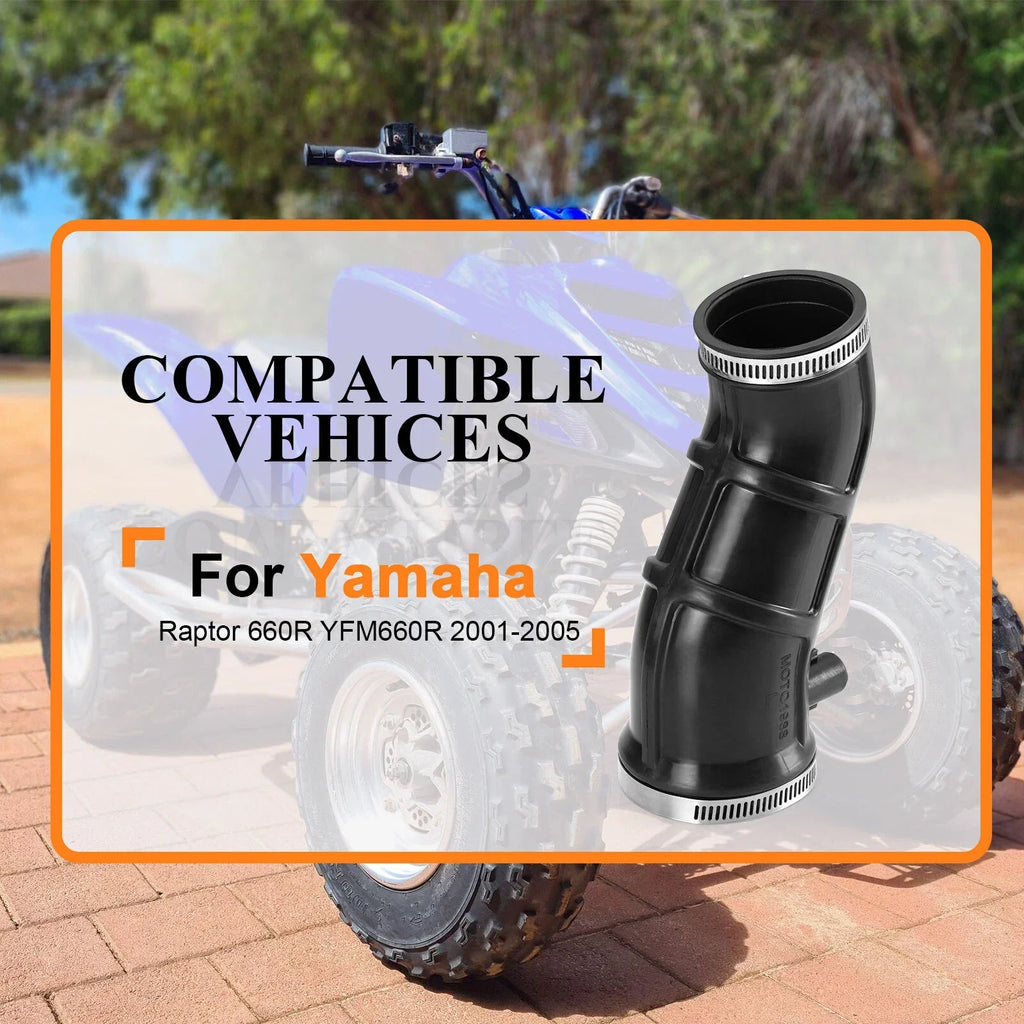 Air Box Intake Tube Left Manifold Snorkel for Yamaha Raptor 660R (2001–2005)