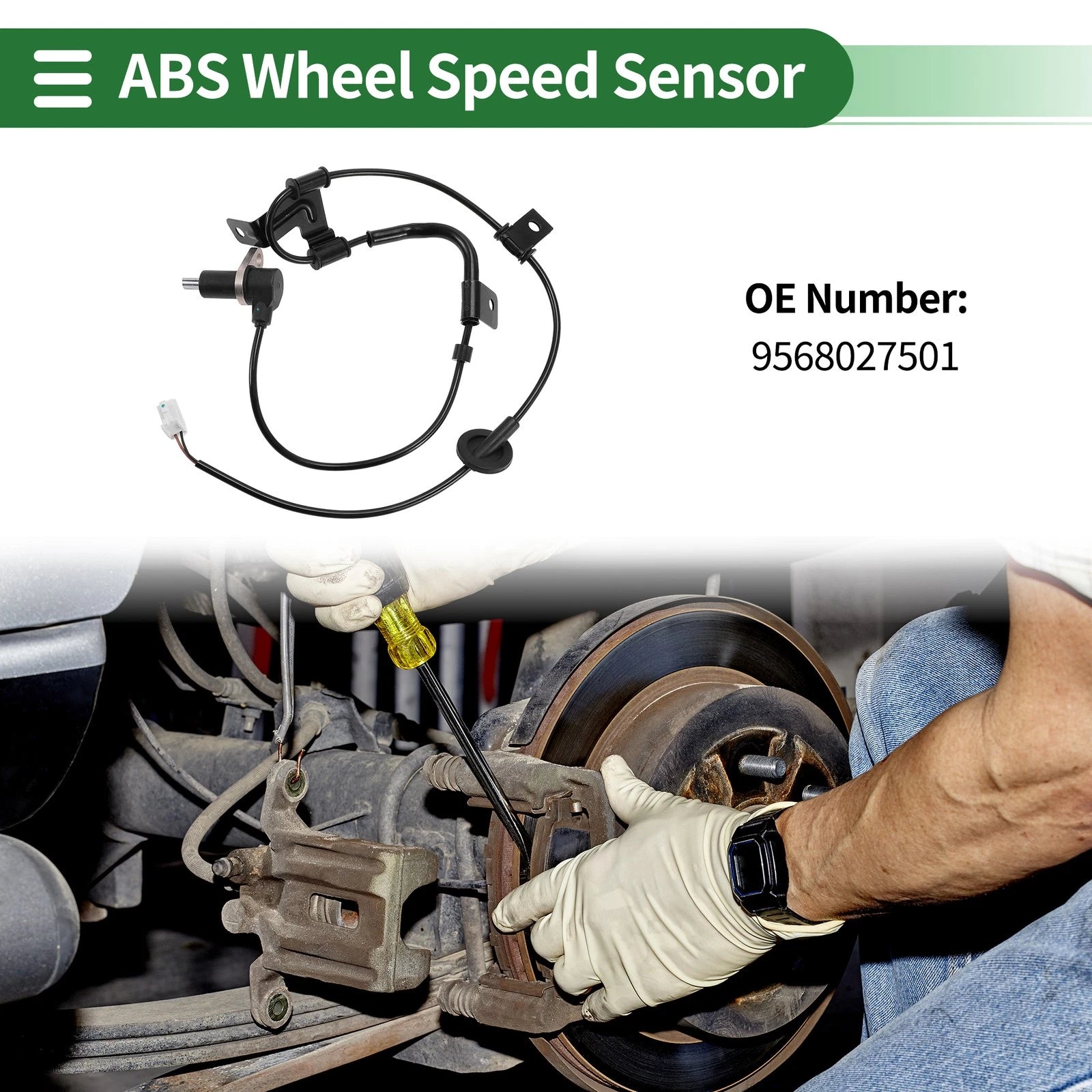 ABS Wheel Speed Sensor No. 9568027501 for Hyundai Tiburon (1999–2001)
