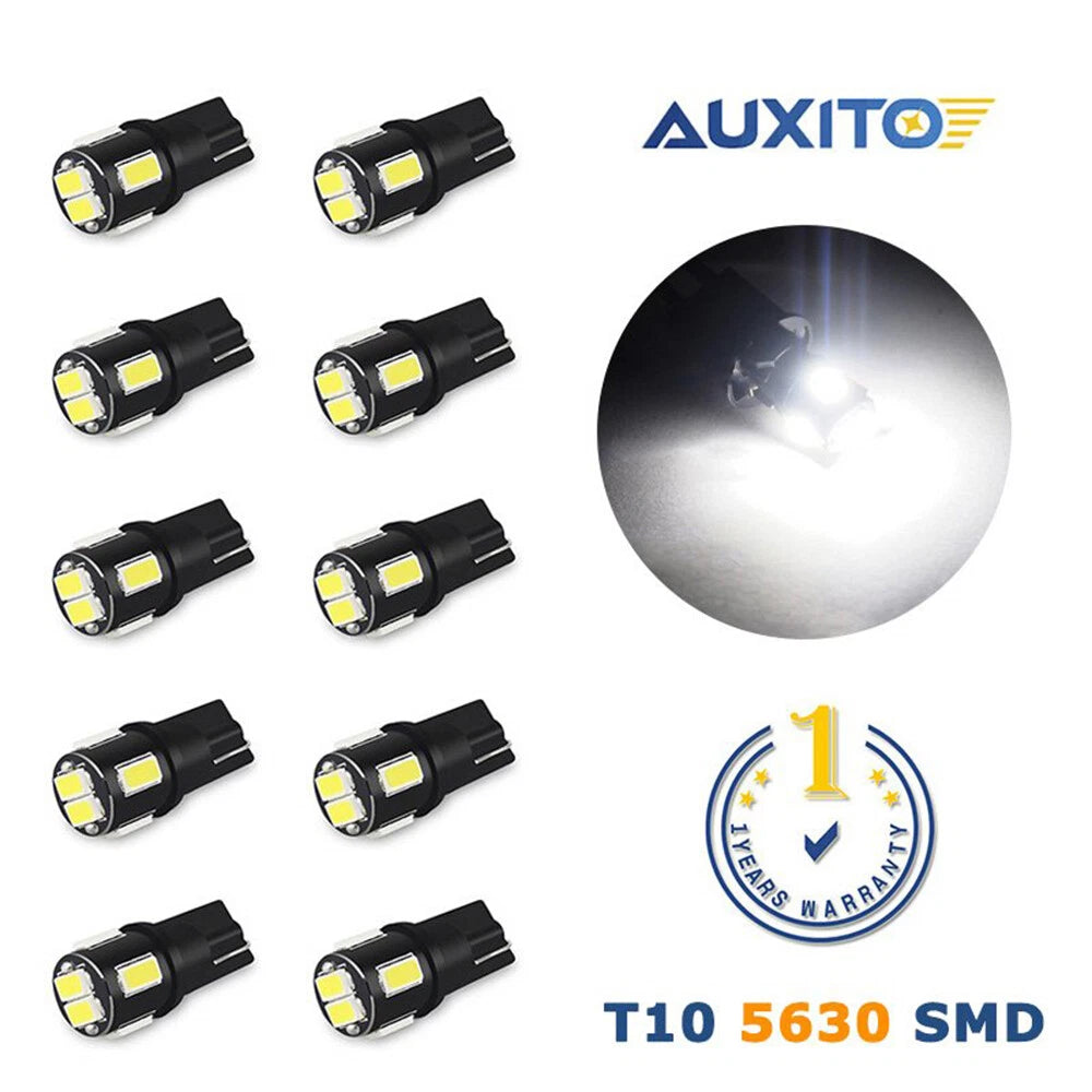 10X LED License Plate Bulbs for Universal Vehicles 