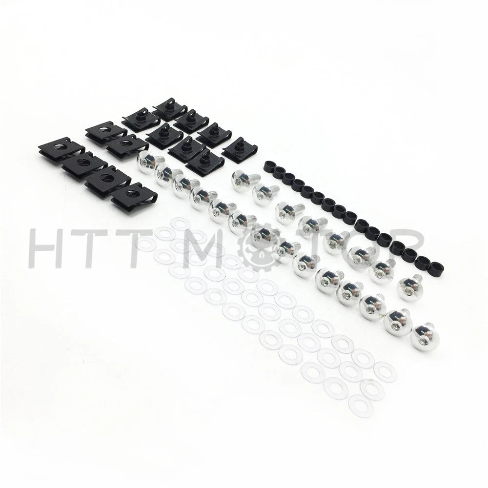 Set of 10 Fairing Bolts Kit Fastener Clips for Yamaha YZF R1 (2000–2001)