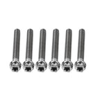 6pcs M6x55mm Titanium Torx Head Flange Screws for Motorcycle Bike