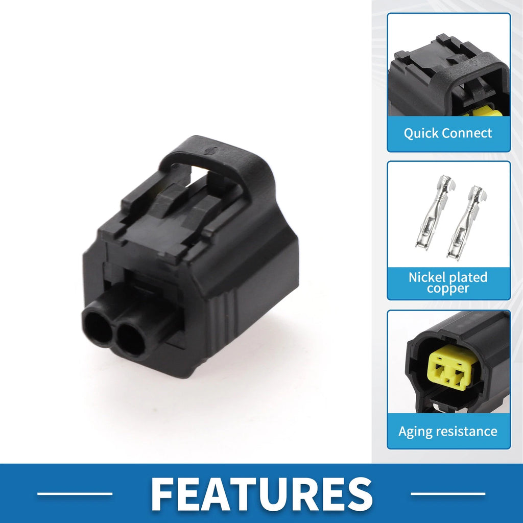 2 Pin SSC Position Connector Plug Female Wire Terminal for Toyota Lexus 