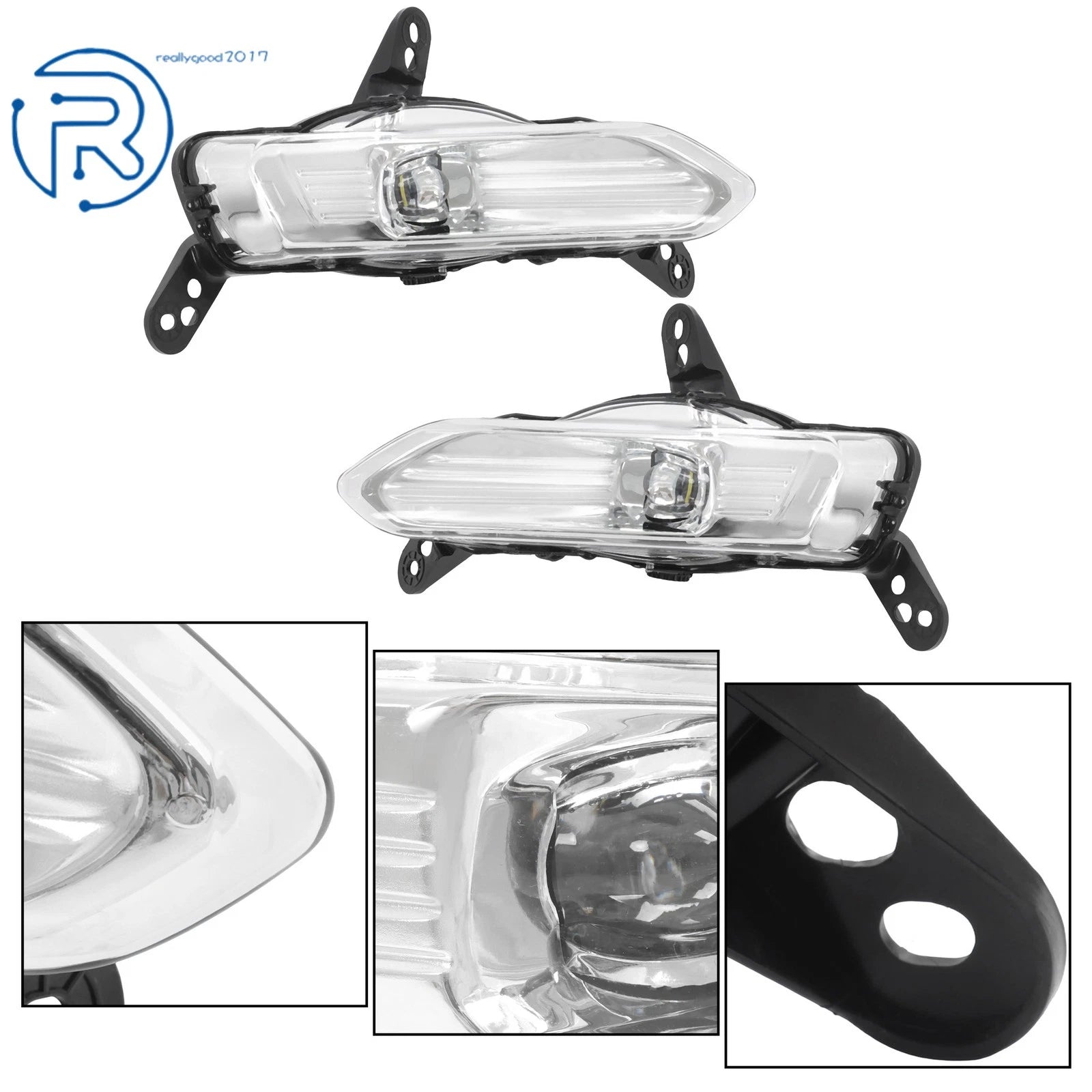 Front Fog Light Lamp Clear LED for Ford Expedition (2018–2021)