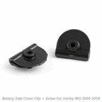 4pcs Battery Left Side Cover Clip + Screw for Harley Sportster (2004–2018)