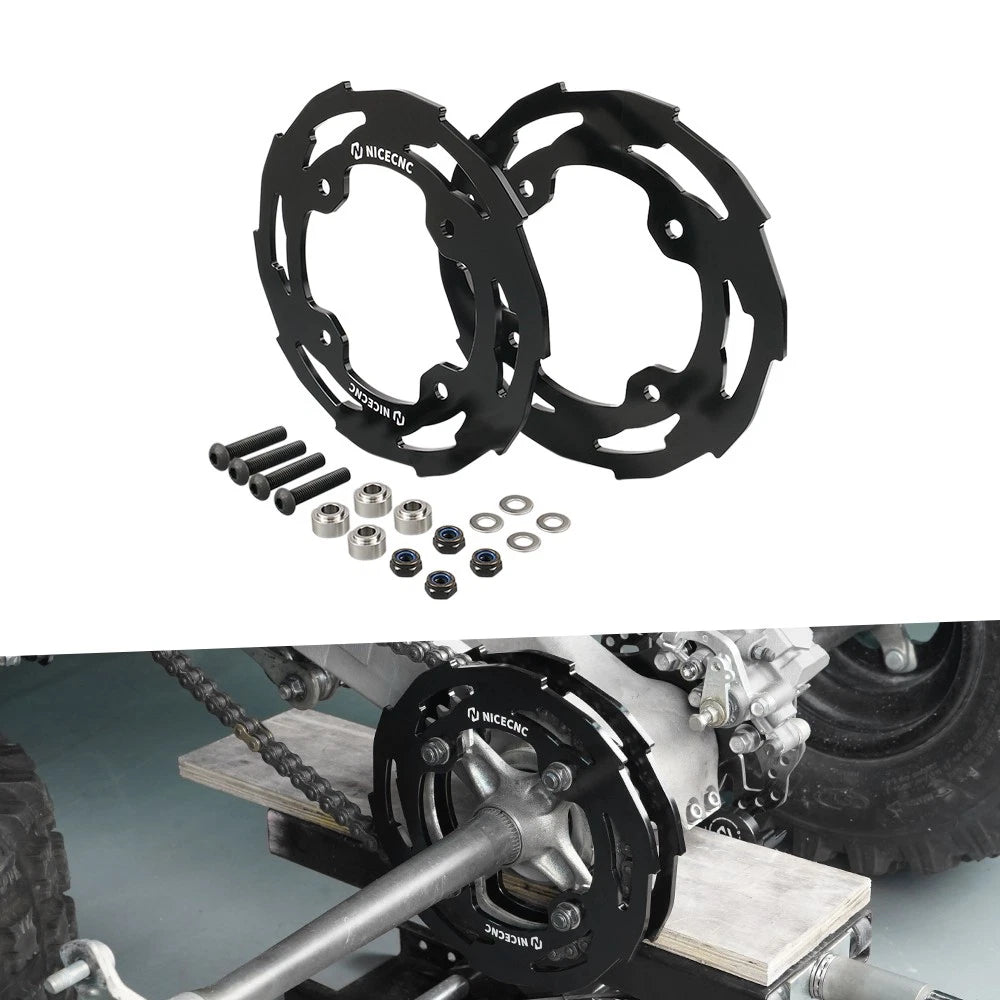 Rear Dual Sprocket Guard Chain Cover for Yamaha YFZ450R (2009–2024)