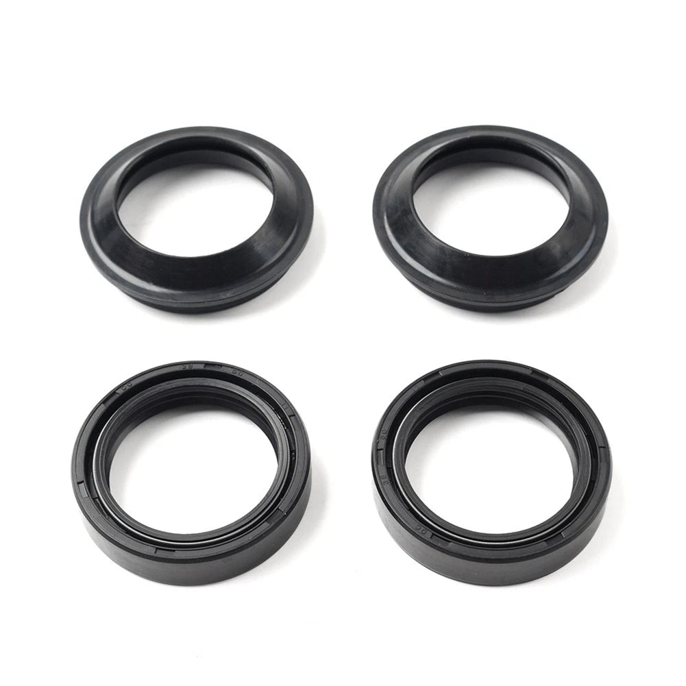 Set of 4 Front Fork Dust Oil Seals for Suzuki RM125 RM250 (1979–1982)