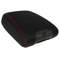 Console Armrest Cover for Jeep Wrangler (2011–2017) Carbon Fiber Red Stitch