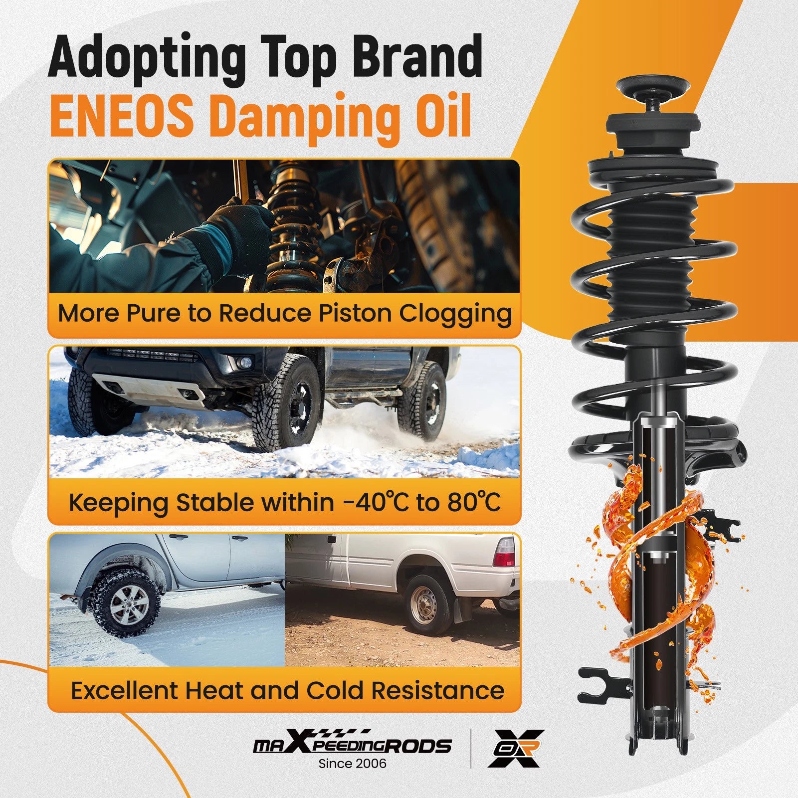 Complete Strut Spring & Rear Shock Absorbers for Chevrolet Aveo5 (2007-2011)