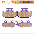 F+R Carbon Fiber Brake Pads for Yamaha WR250 TTR250 Rhino 700 (1990–2009)