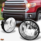 Set of 2 Clear Lens Front Bumper Fog Lights for Toyota Solara Tacoma Tundra (2004–2014)