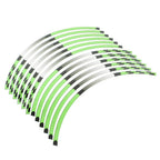17" Rim Stripes Wheel Tape Decals Green for KAWASAKI NINJA 1000 250 300 (2011-2023)