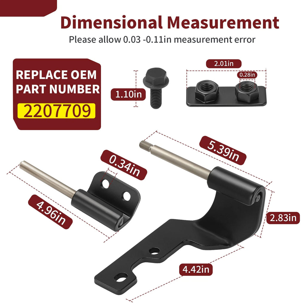 Half Door Hinge Hardware Kit for Polaris Ranger Crew XP 1000 (2018–2023) 2207709