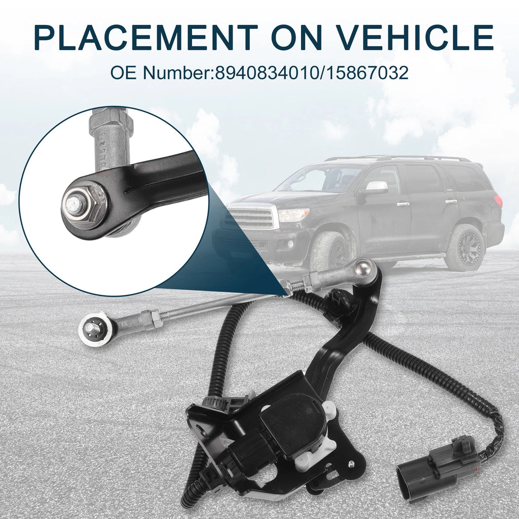 Air Suspension Ride Height Level Sensor for Toyota Sequoia (2001–2022) No. 8940834010